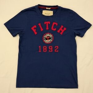 Vintage Abercrombie & Fitch Embroidered Design T-Shirt with Ski Patch Muscle Fit